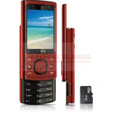 CELULAR DESBLOQUEADO NOKIA 6700 VERMELHO CÂMERA 5MP MP3 RÁDIO FM BLUETOOTH FONE DE OUVIDO E CARTÃO